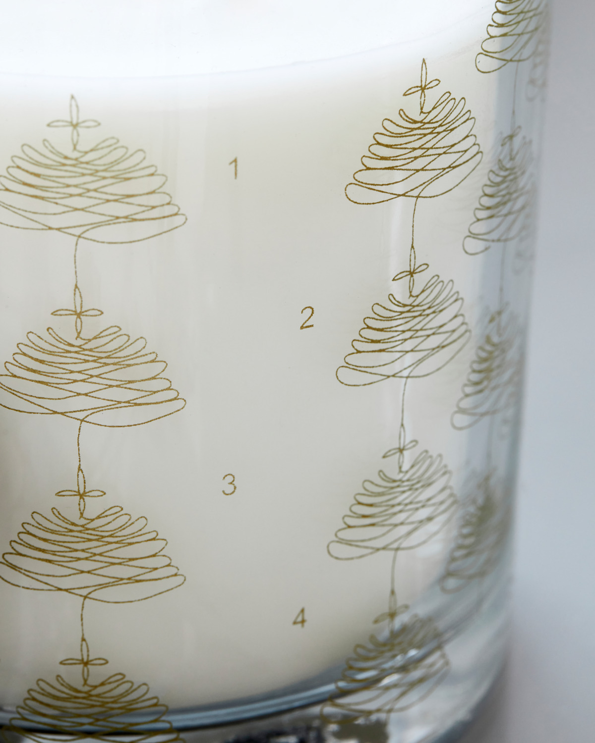 Candle in glass, HDAdvent, Gold Candle in glass, HDAdvent, Gold