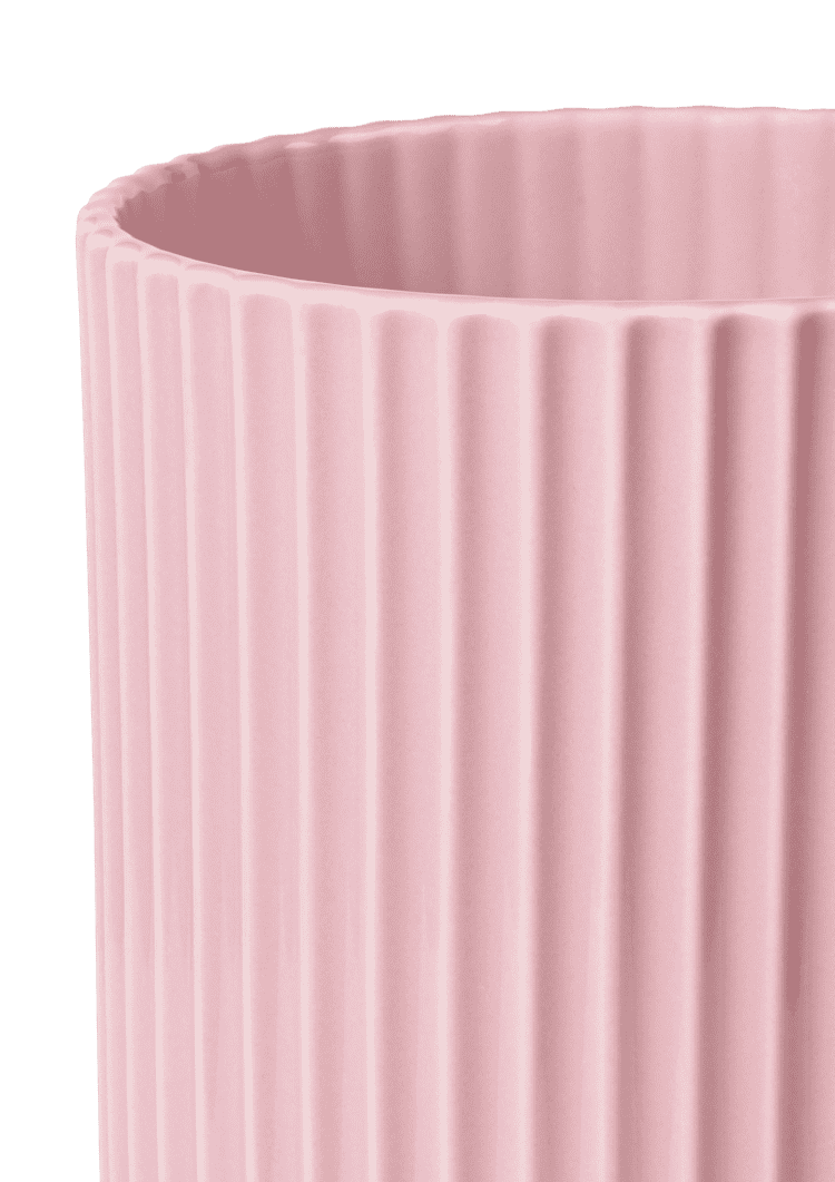 Lyngbyvase H25 rosa porcelæn