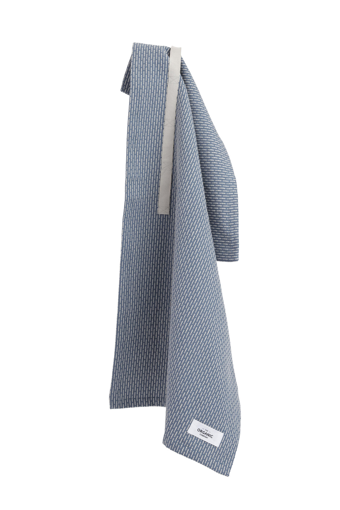 Håndklæde - Gråblå / lys beige 35 x 60 cm