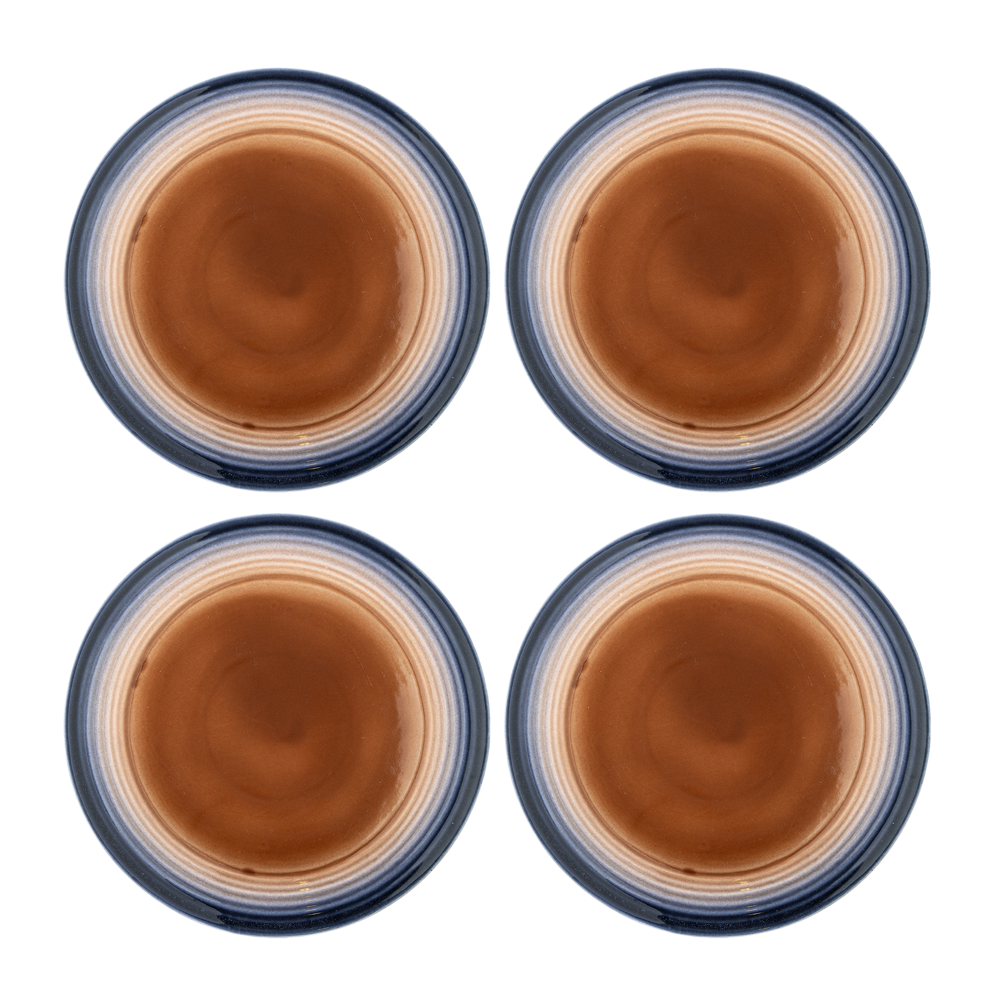 Bloomingville - Tatum Tallerken, Multifarvet, Stentøj, D27xH2,5 cm, Set of 4 billede