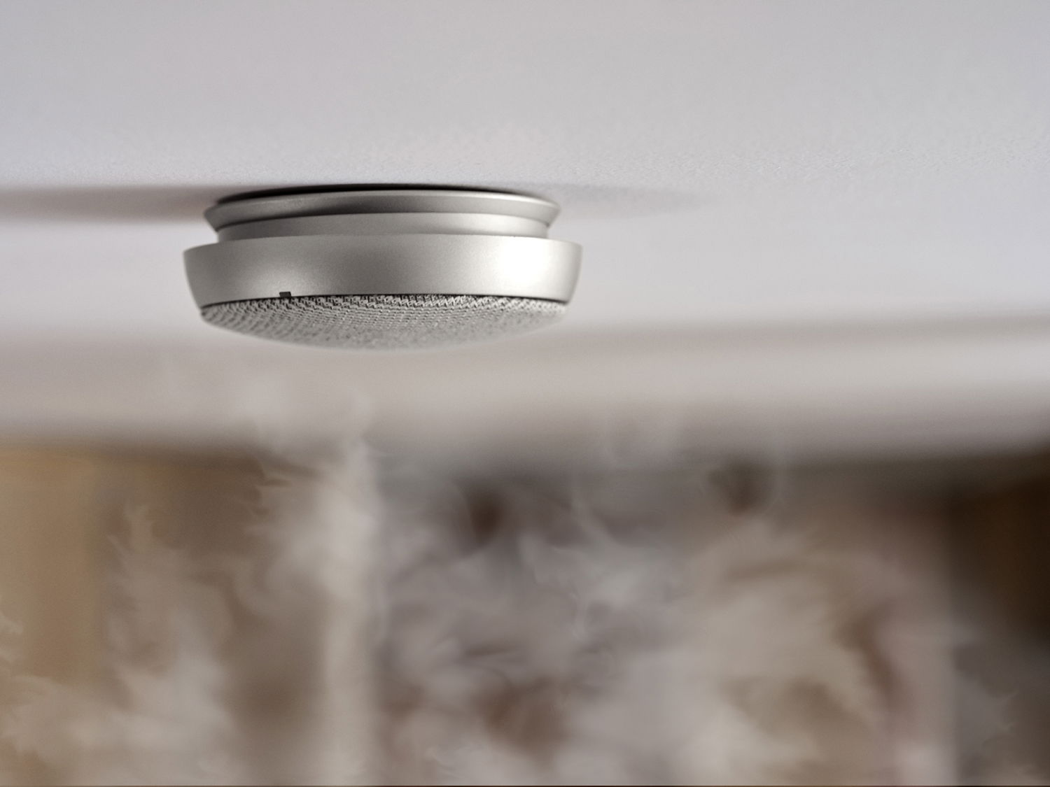 Jacob Jensen Røgalarm optisk Dia 10 cm Sølv