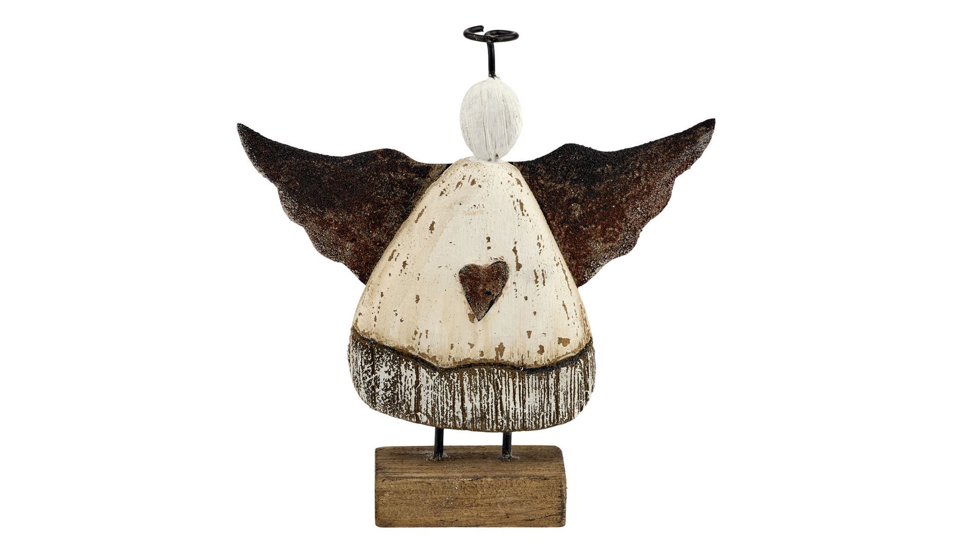 2Have - Engel Heart 14x14 cm AntikHvid