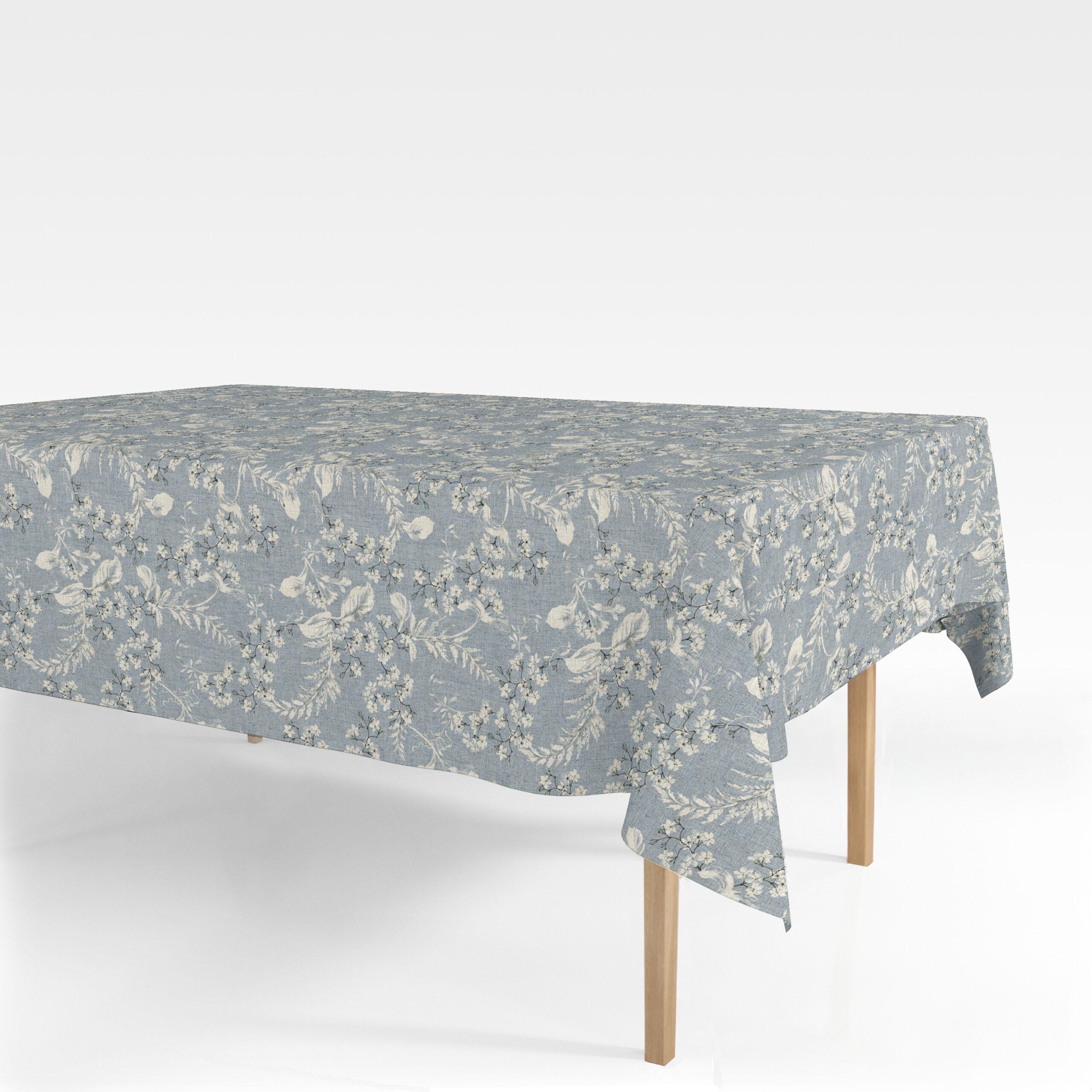 Engholm Textiles - Akryldug med Antiskrid - Akureyri Blå 140 cm - i metermål