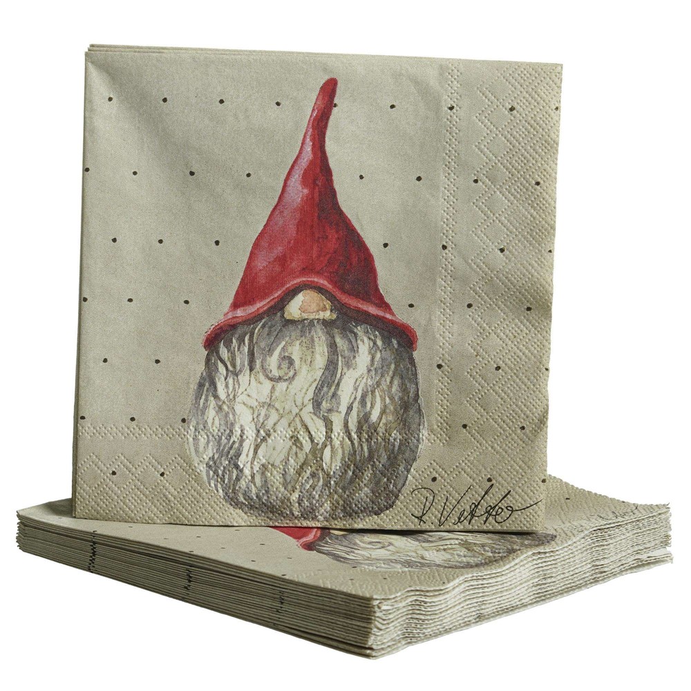 Nääsgränsgården - Paper napkins Santa Herman 25x25cm
