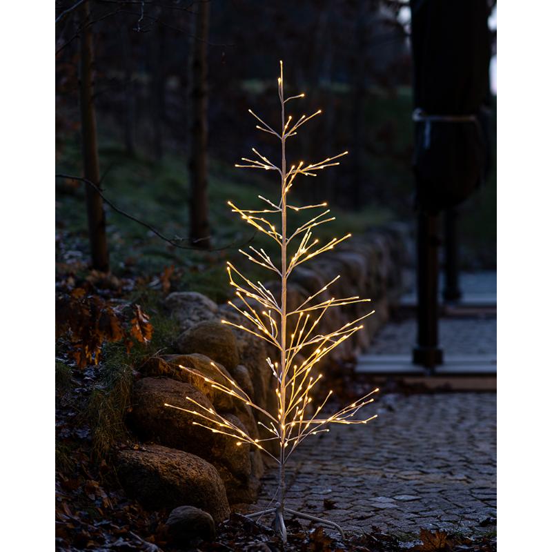 Se Sirius - Isaac Træ, H1,6m Ø50cm, 228 LED Hvid hos Rikki Tikki Shop