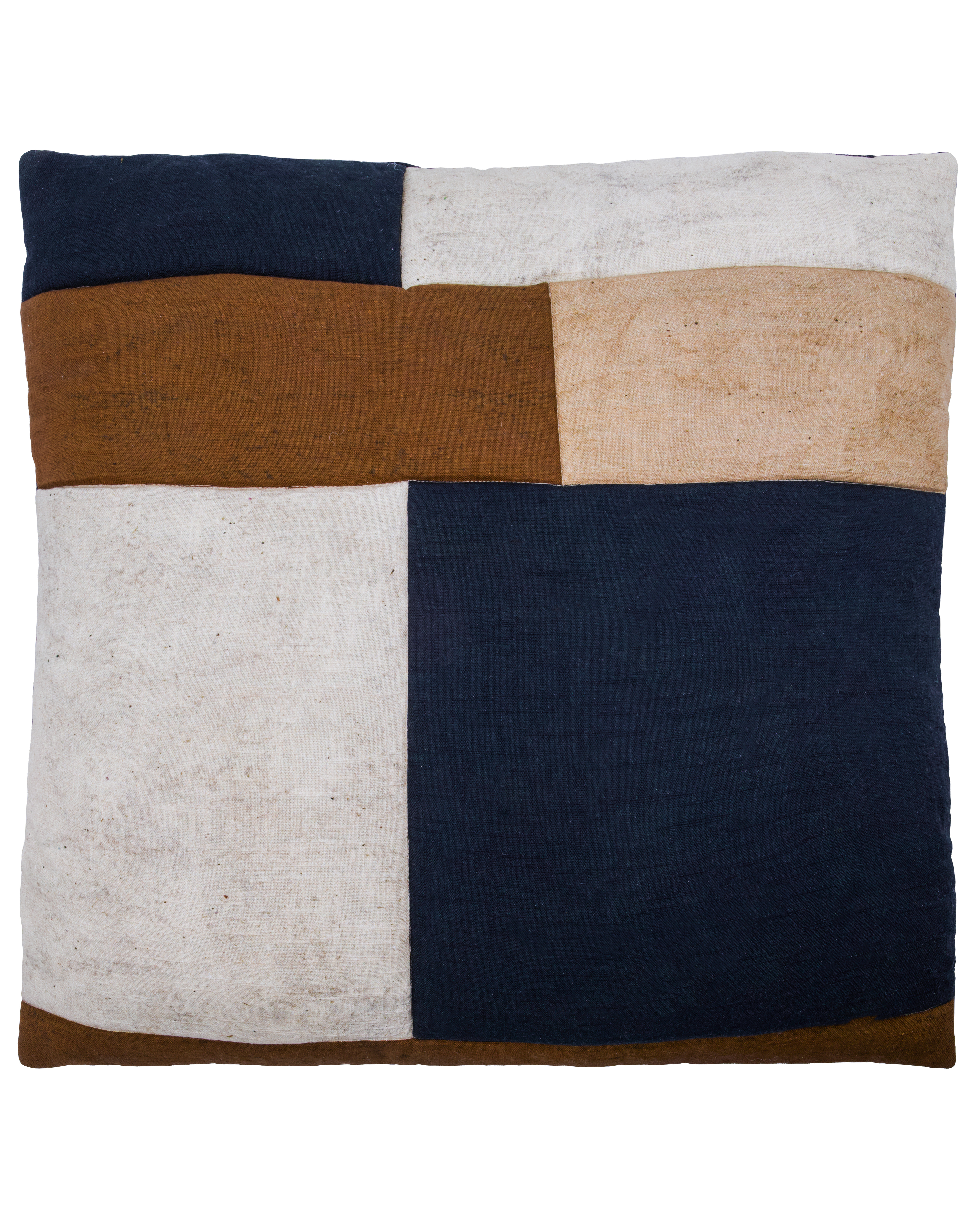 House Doctor - Pudebetræk, Patch, Sort, Sand, Brun