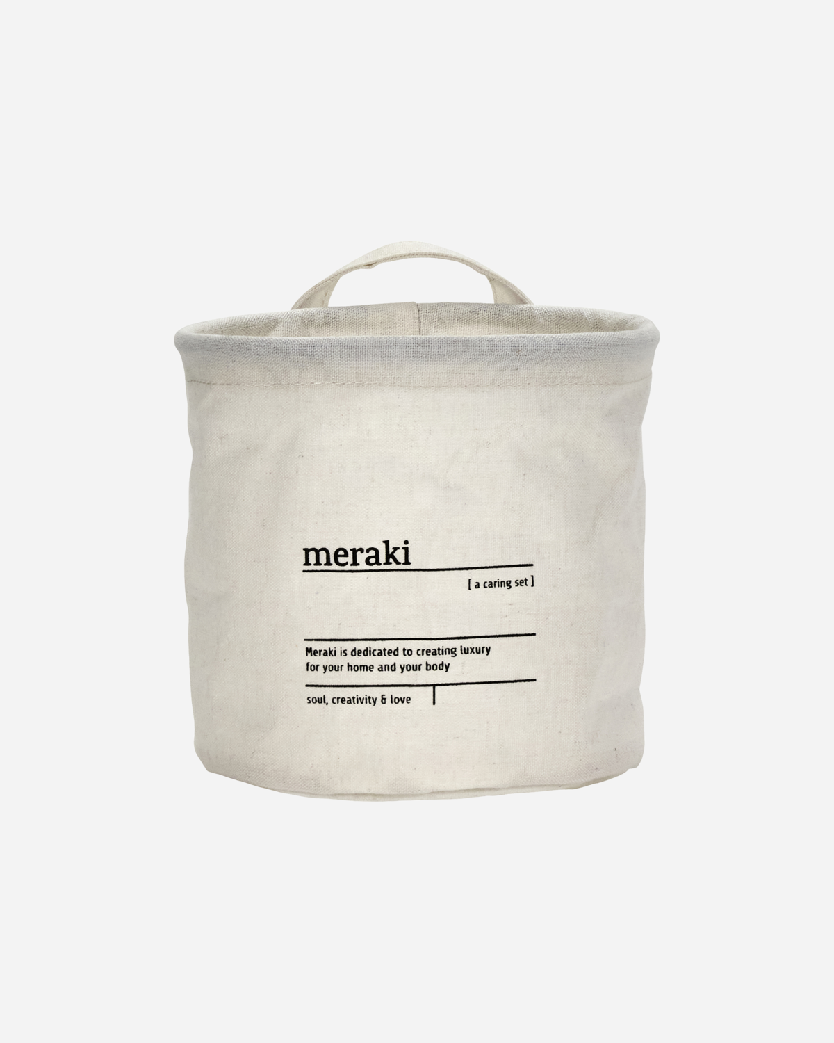 Meraki -  Opbevaringskurv, Caring, Hvid