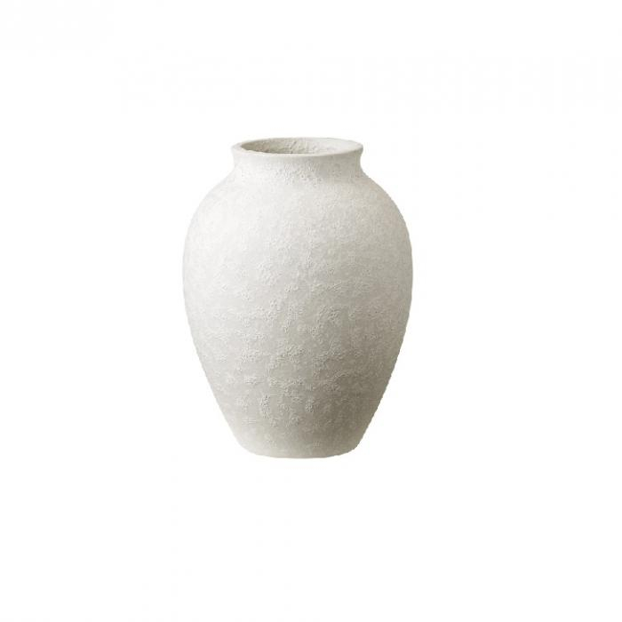 Knabstrup, vase, hvid, 12,5 cm