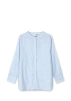 Juna - Monochrome Lines Ida shirt XS lys blå/hvid