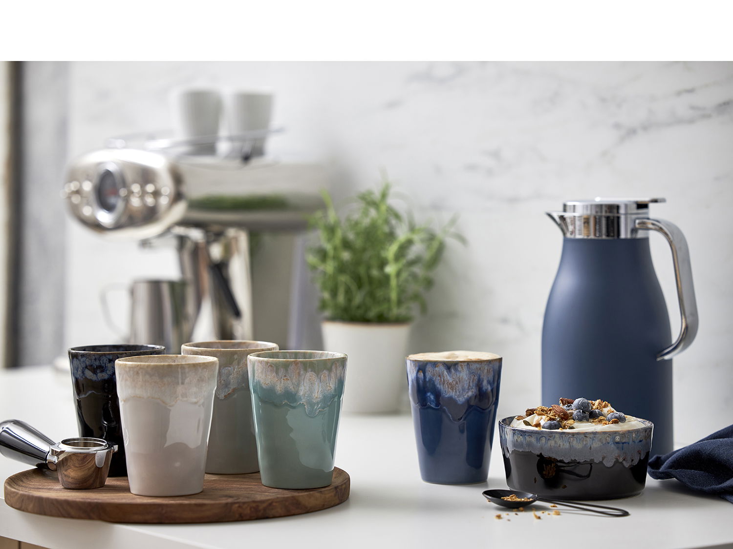 Krus Gres 38 cl 9 x 11,5 cm Mint Keramik