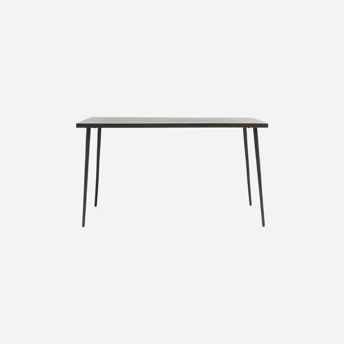 Spisebord, Slated, L 140 cm, sortbejdset