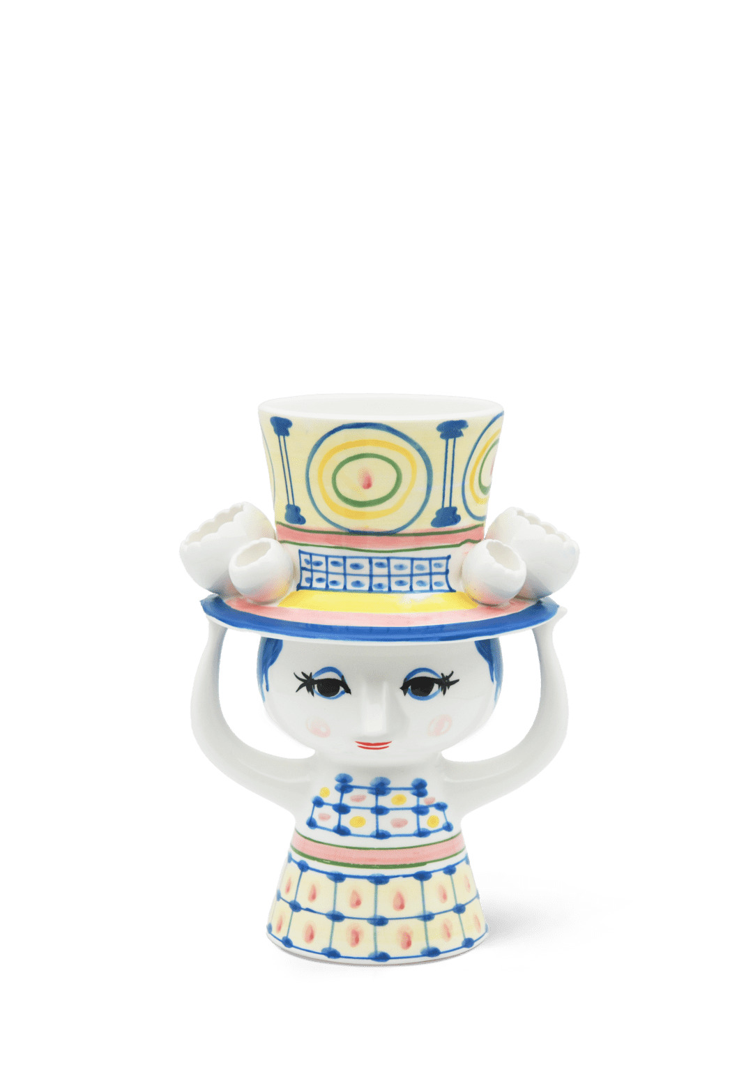 Wiinblad vase, Dame med hat H20.5 cm Wiinblad vase, Dame med hat H20.5 cm