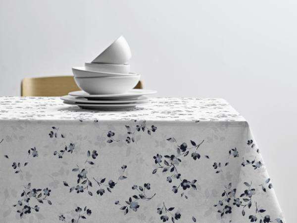 SĂdahl - Akryldug Med Antislip Cherry Blossom Grey - I Metermål