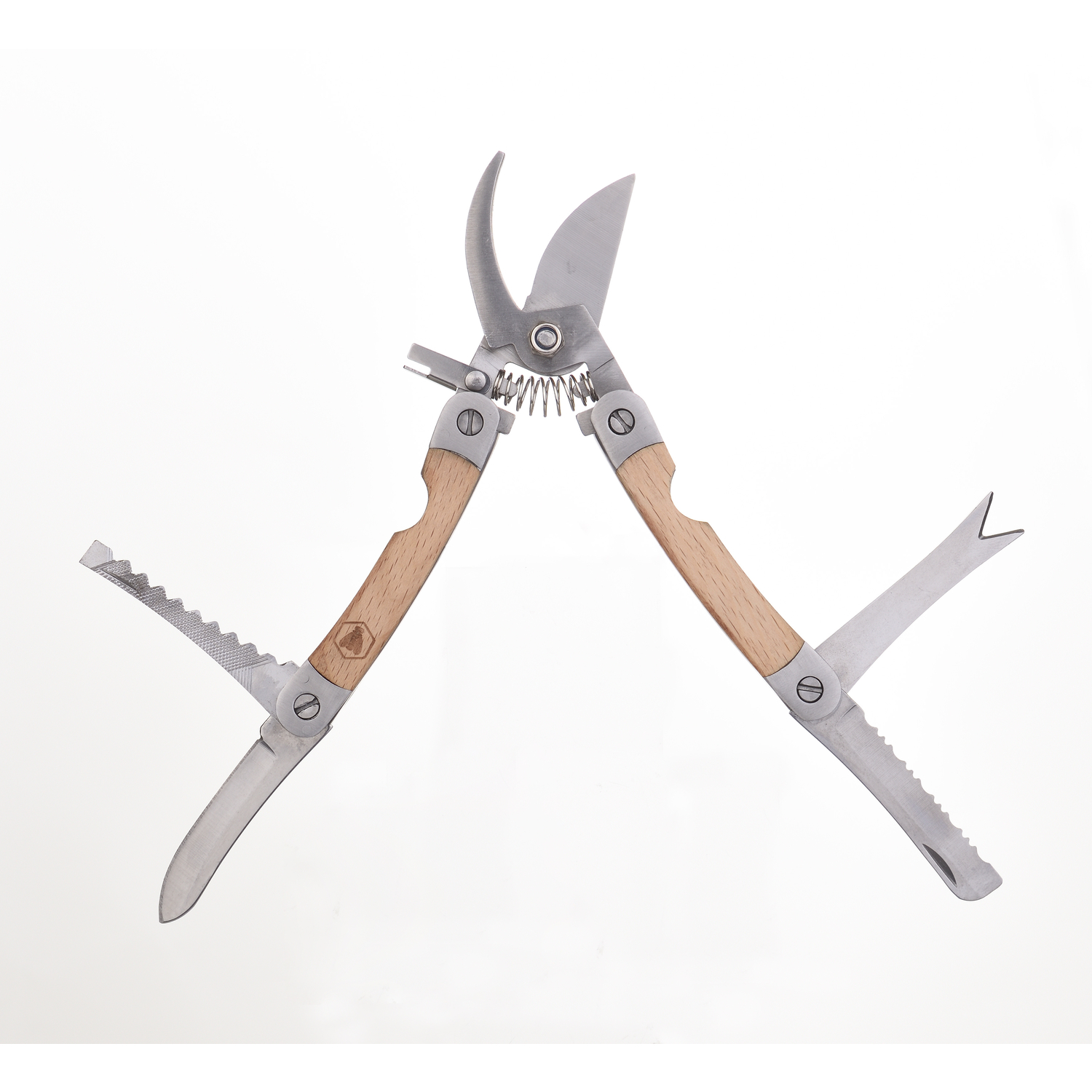 Laguiole Havesaks 7 funktioner Beechwood