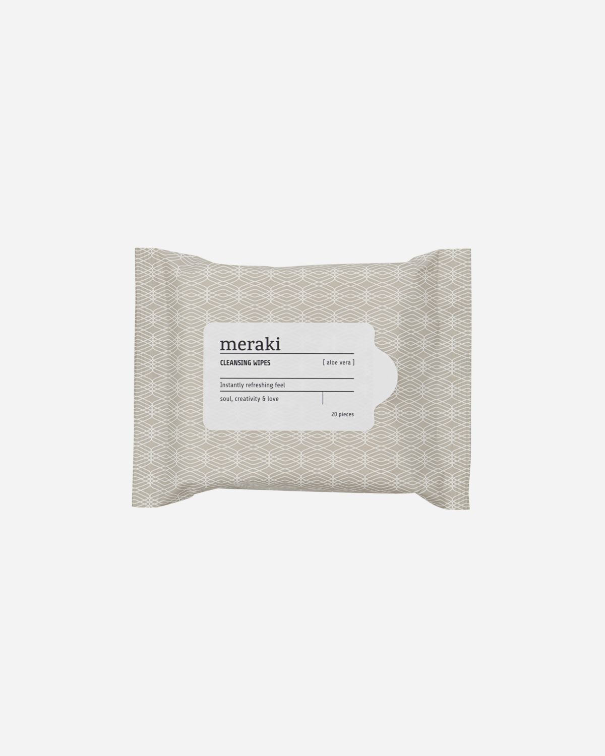 Meraki - Cleansing wipes, Aloe vera, Brun/Hvid