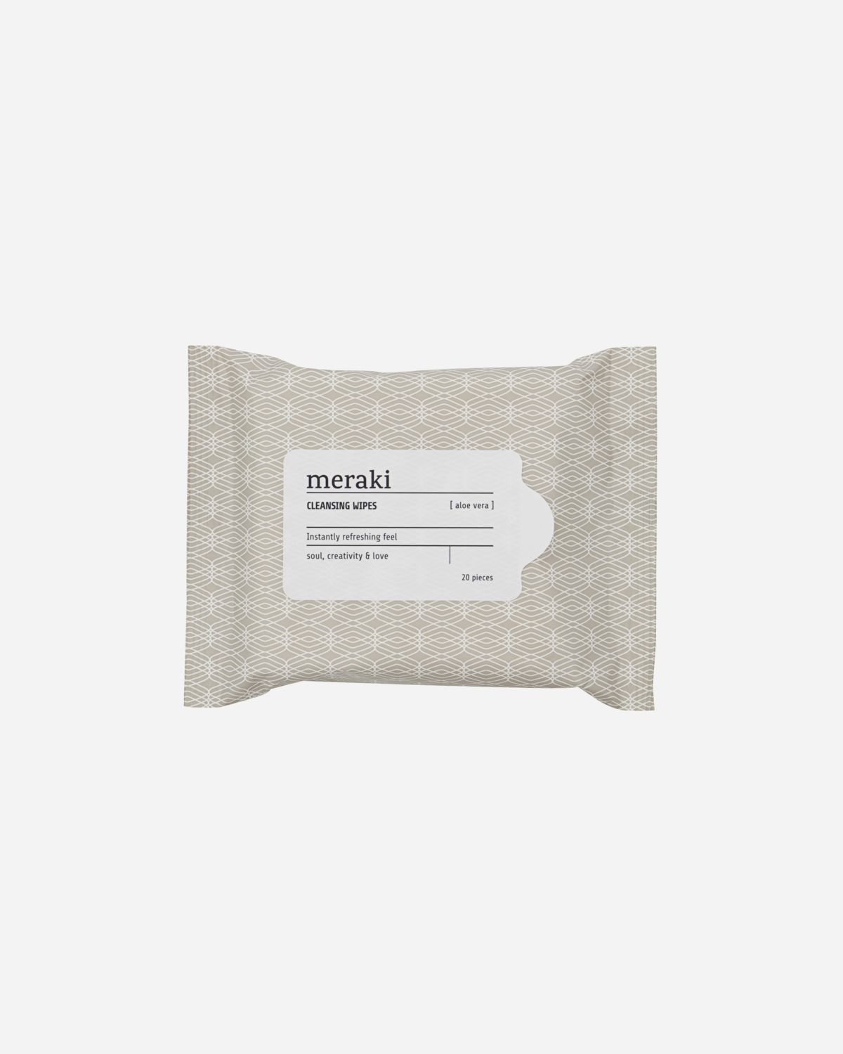 Meraki Cleansing wipes, Aloe vera, Brun/Hvid Meraki Cleansing wipes, Aloe vera, Brun/Hvid