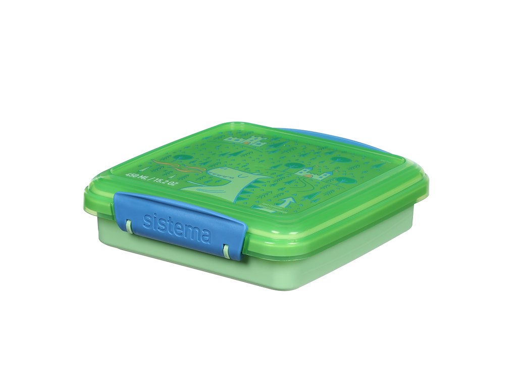Sistema - Sandwich Box 450ml, Kids, Grøn
