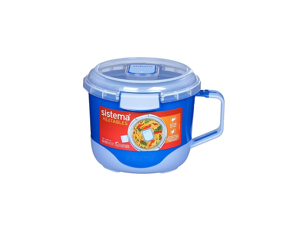 Sistema 1.15L Noodle Bowl Heatables, Assorteret farve