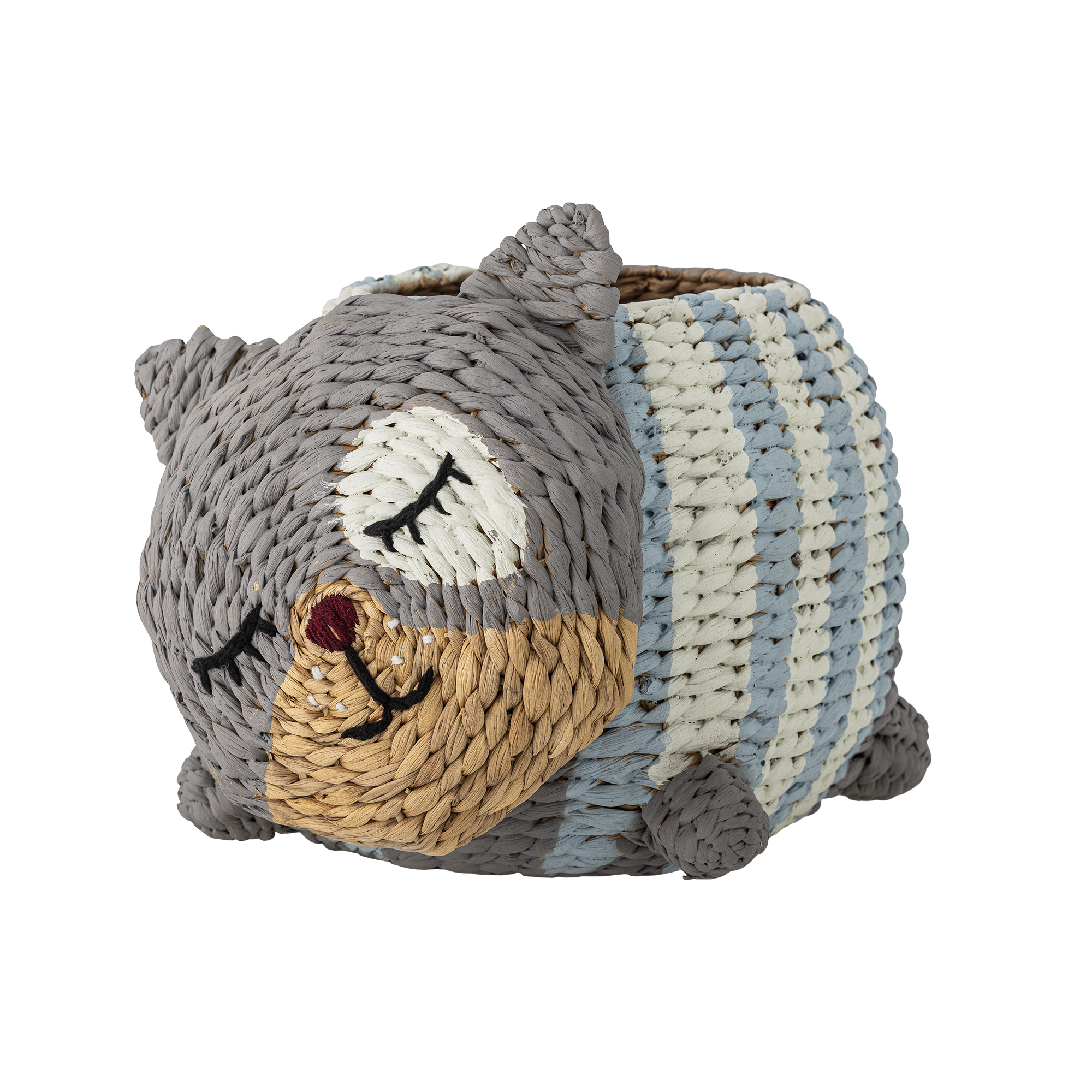 Bloomingville - Mille Kurv, Multifarvet, Vandhyacint, L46xH25xW30 cm
