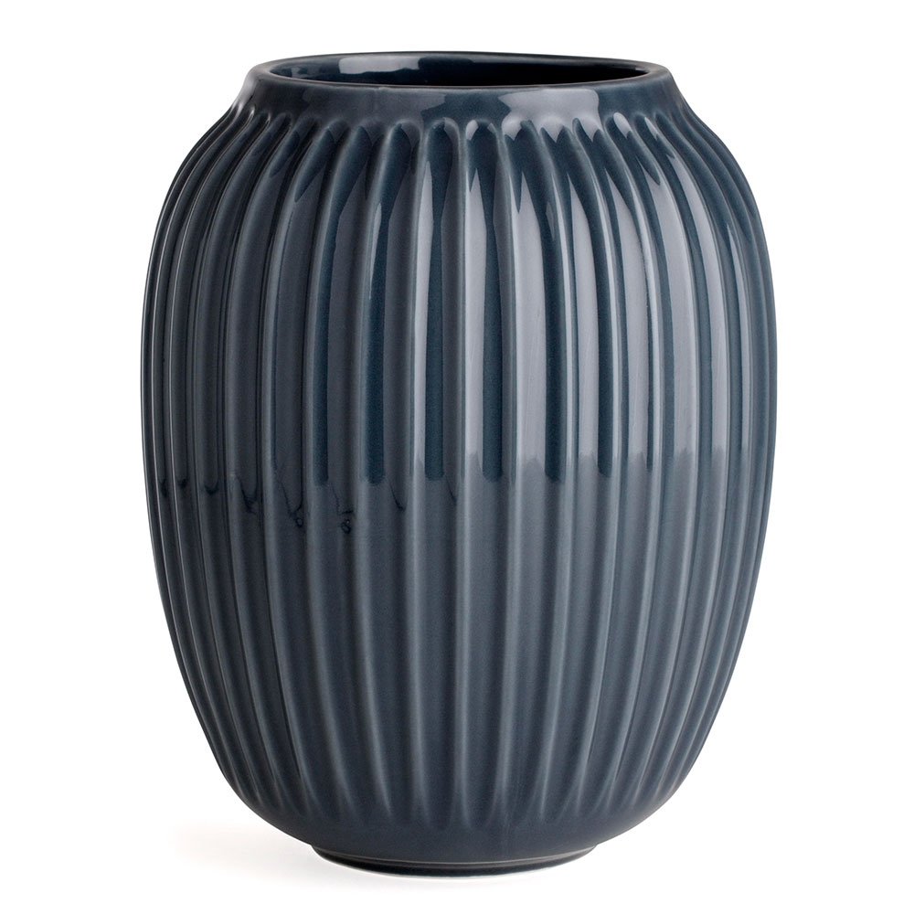 Kähler - Hammershøi vase, 21 cm antracitgrå
