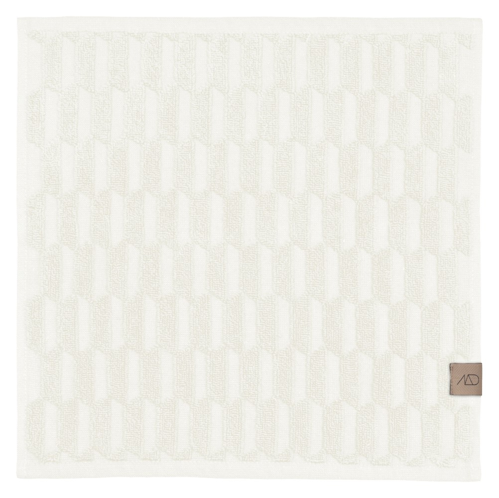 GEO Fingertip håndklæde, 30 x 30 cm, off white, 3 stk.