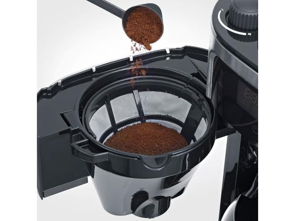 Severin Kaffemaskine m. kværn 1000 watt Stål/Sort