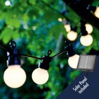 Sirius Lucas Solar Startsæt, 10 LED, Mat Hvid