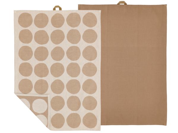 Södahl - Bubbles Viskestykke 50 x 70 cm 2 stk. Warm Taupe