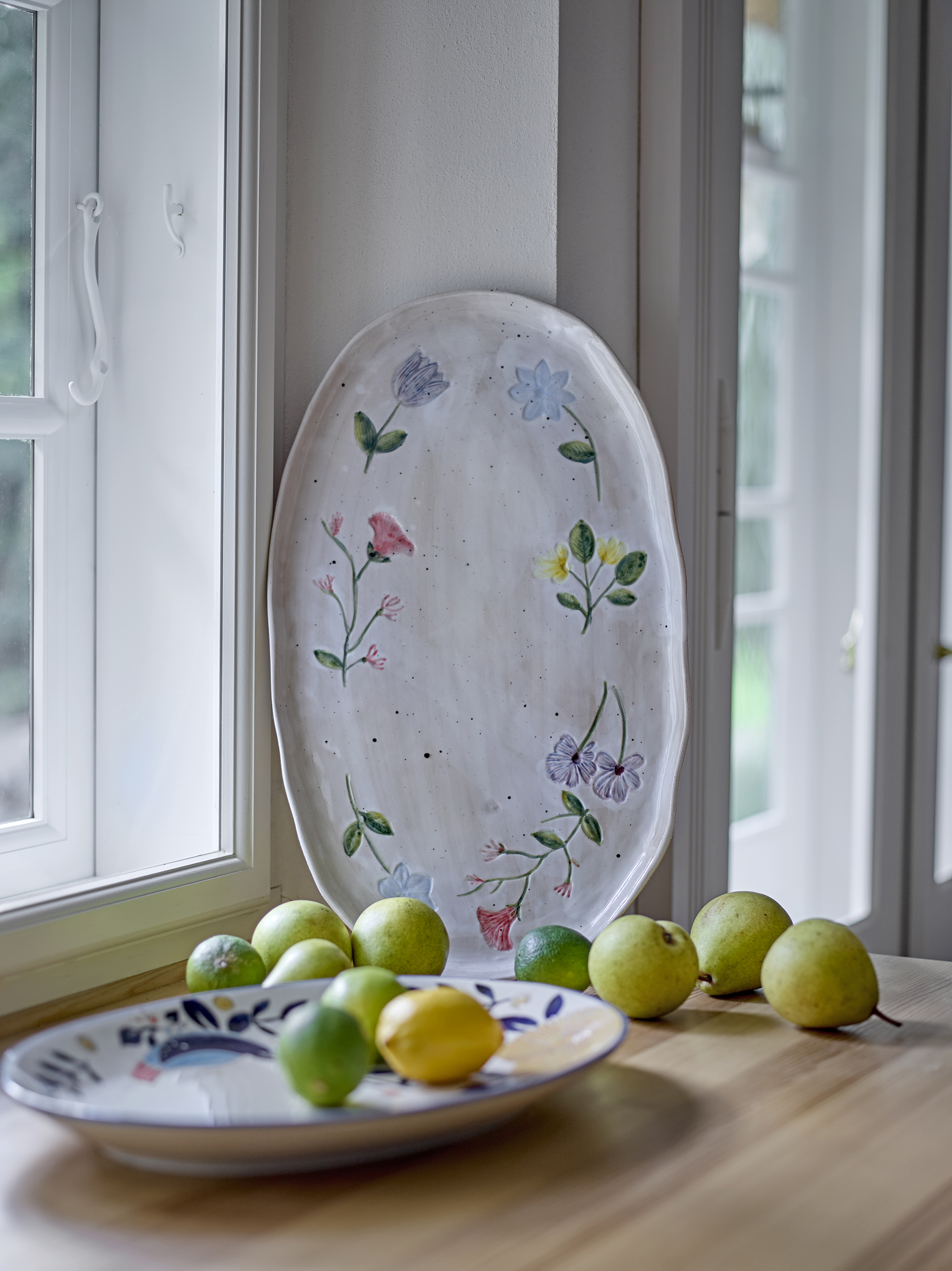 Camilla Serveringsfad, Multifarvet, Stentøj, L42,5xH1,5xB25 cm