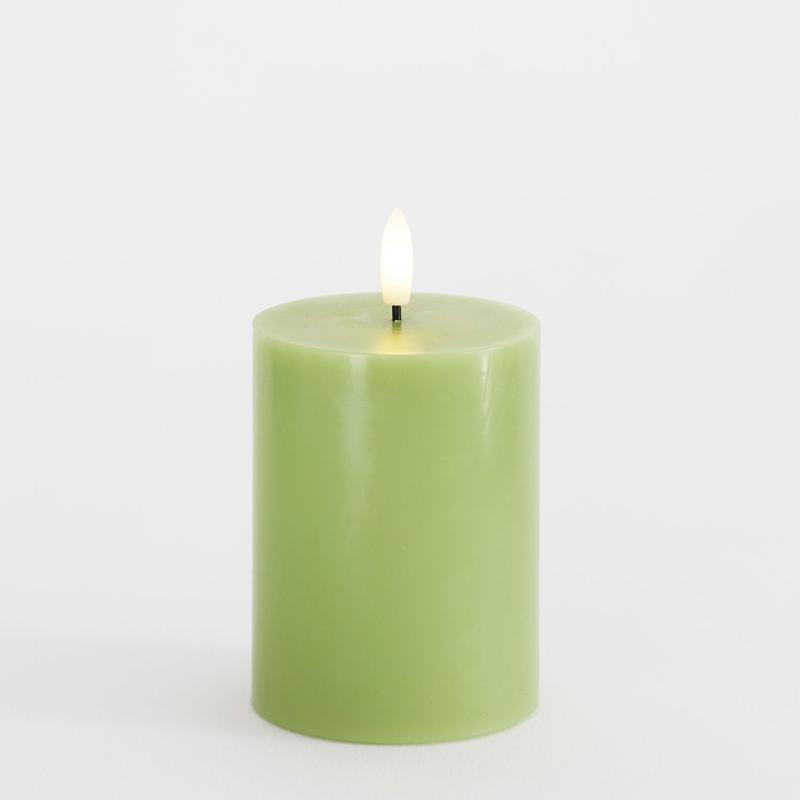 Sirius - Sille Bloklys Ø7,5x10 cm, Forårsgrøn