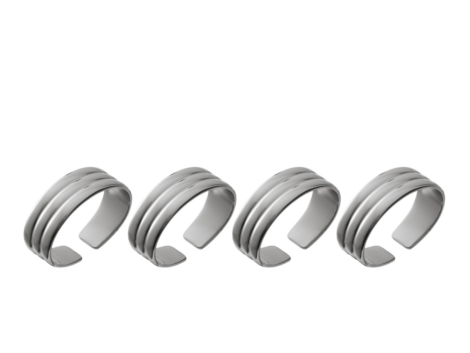 Gense - Servietring Thebe Edition 2024 4 stk. Blankt stål Recycled