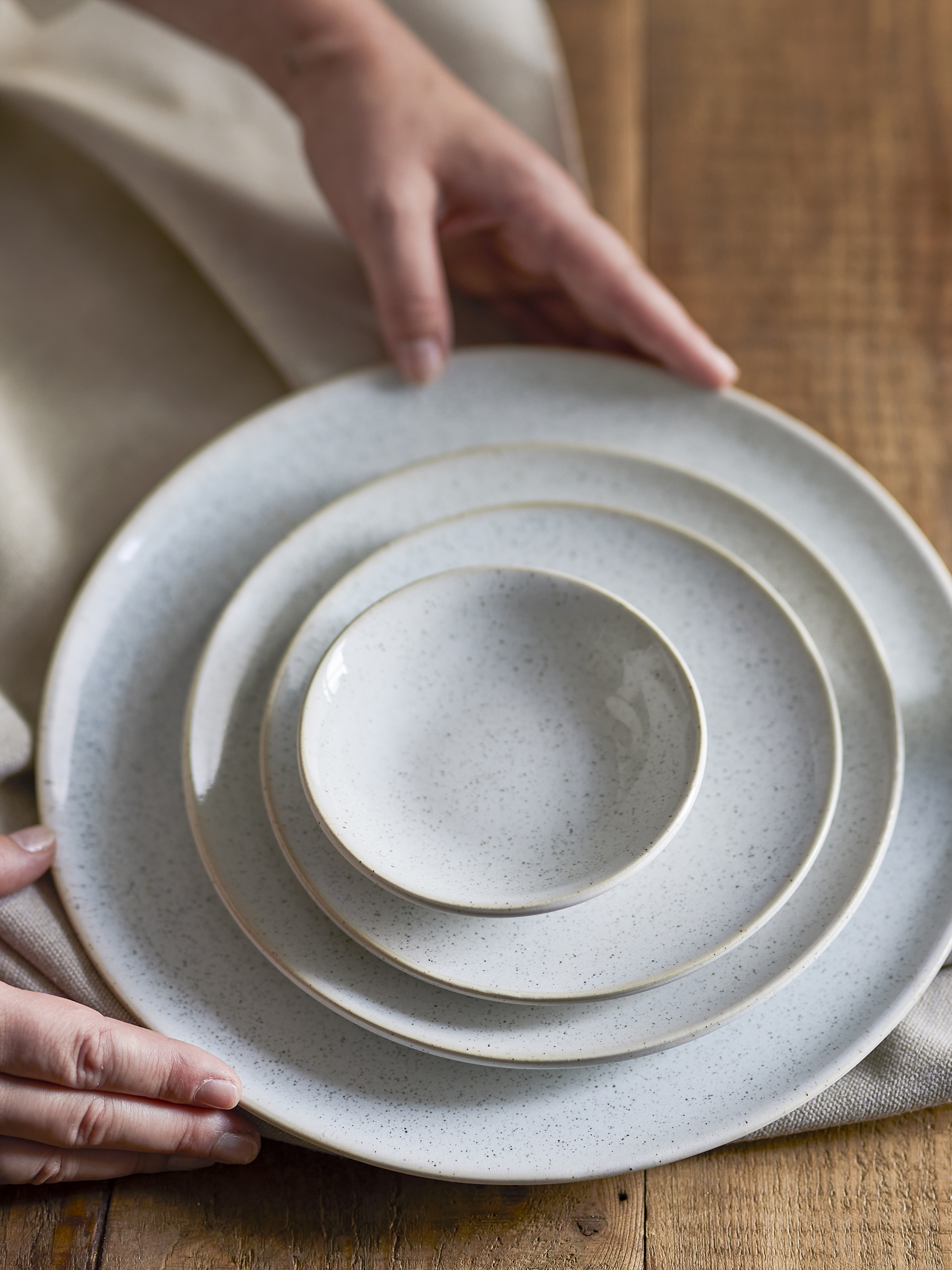 Addison Skål, Hvid, Stentøj, D11xH3 cm