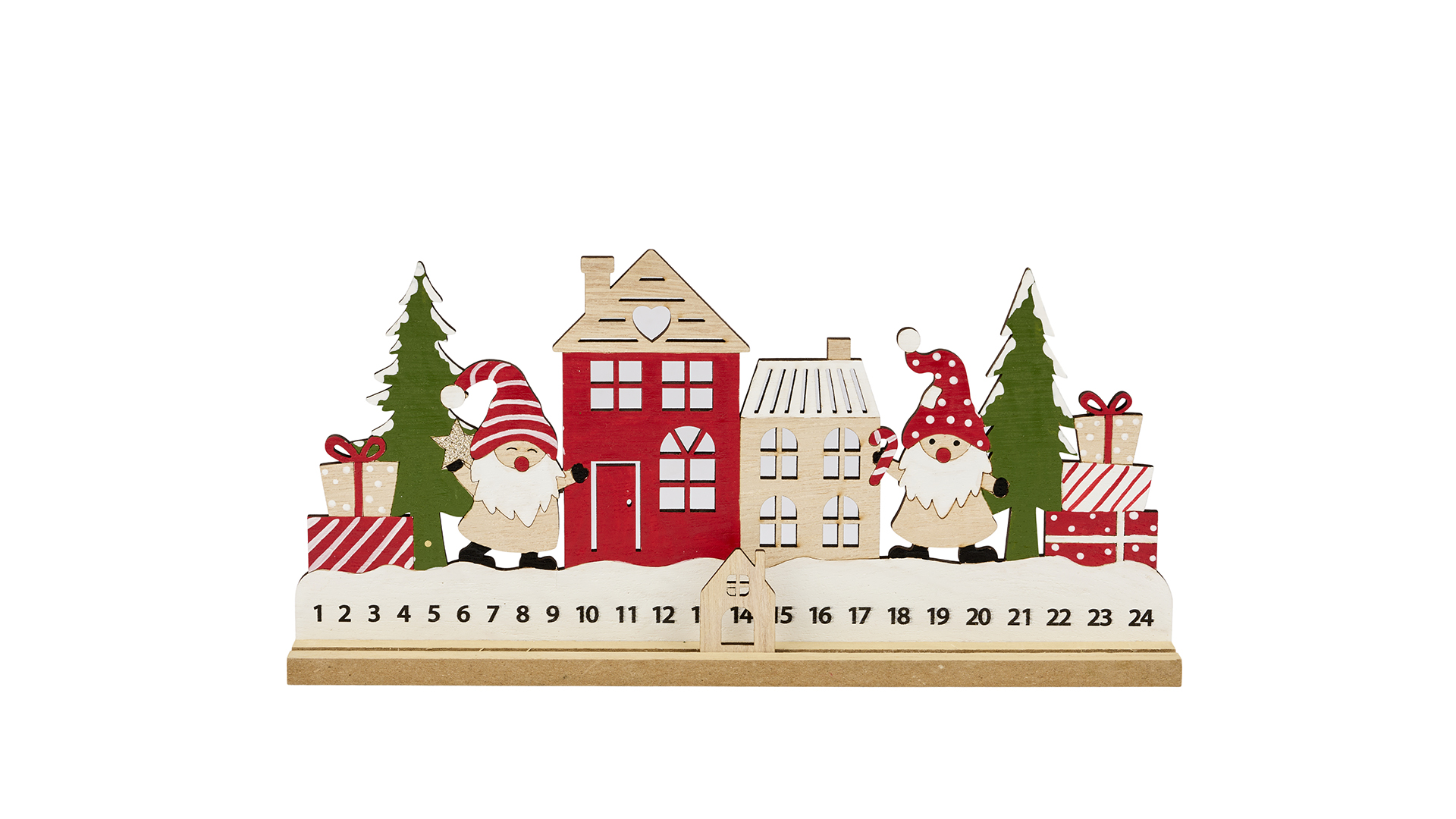 2Have - Kalender House 1-24. 30 cm Multi
