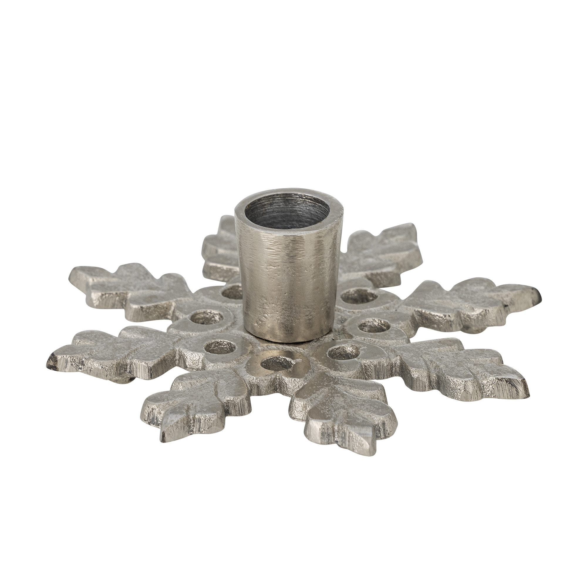 Bloomingville - Kashi Lysestage, Sølv, Metal, D13,5xH4 cm