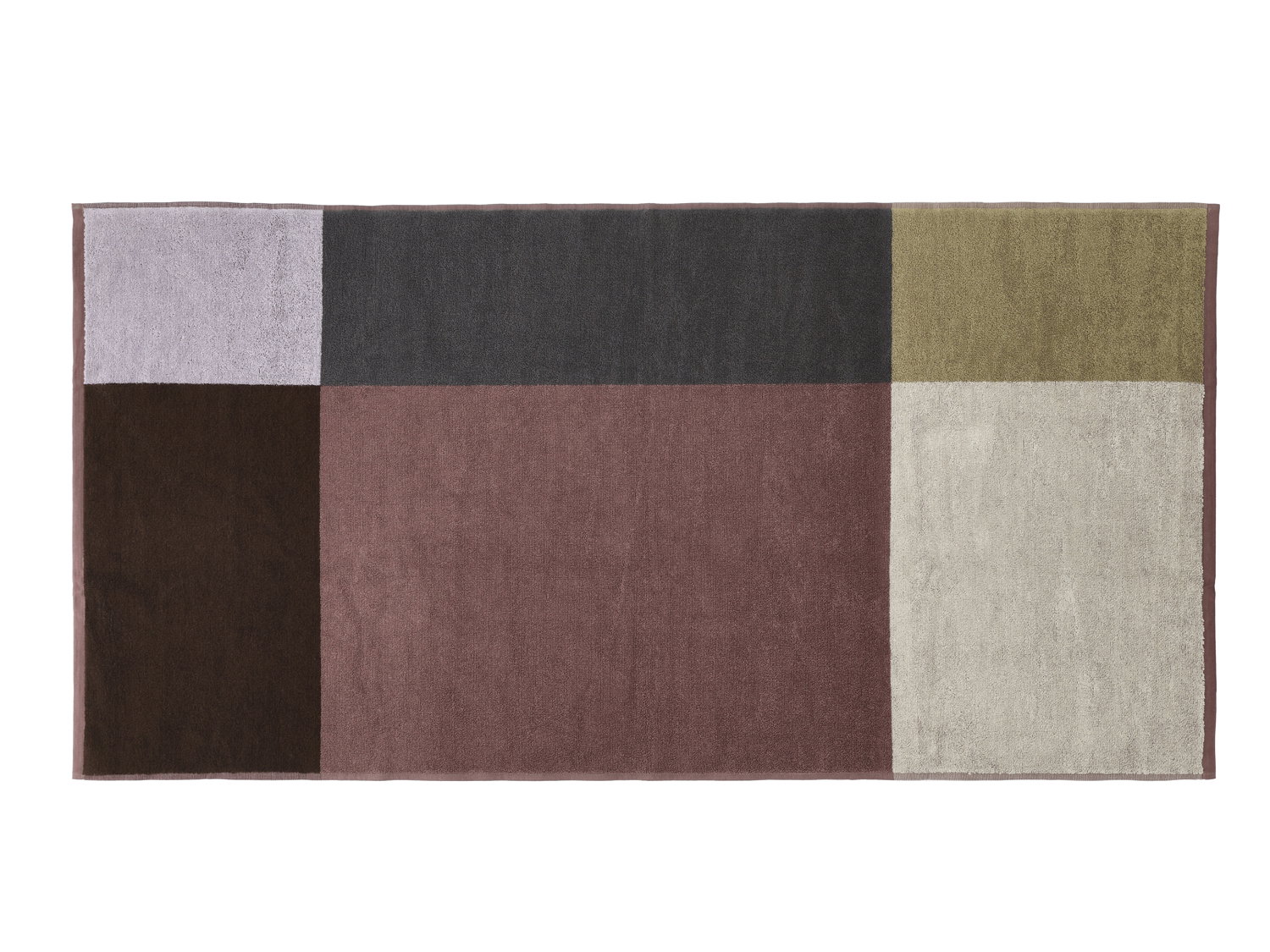 Södahl - Håndklæde 70 x 140 Colour Block Rosewood