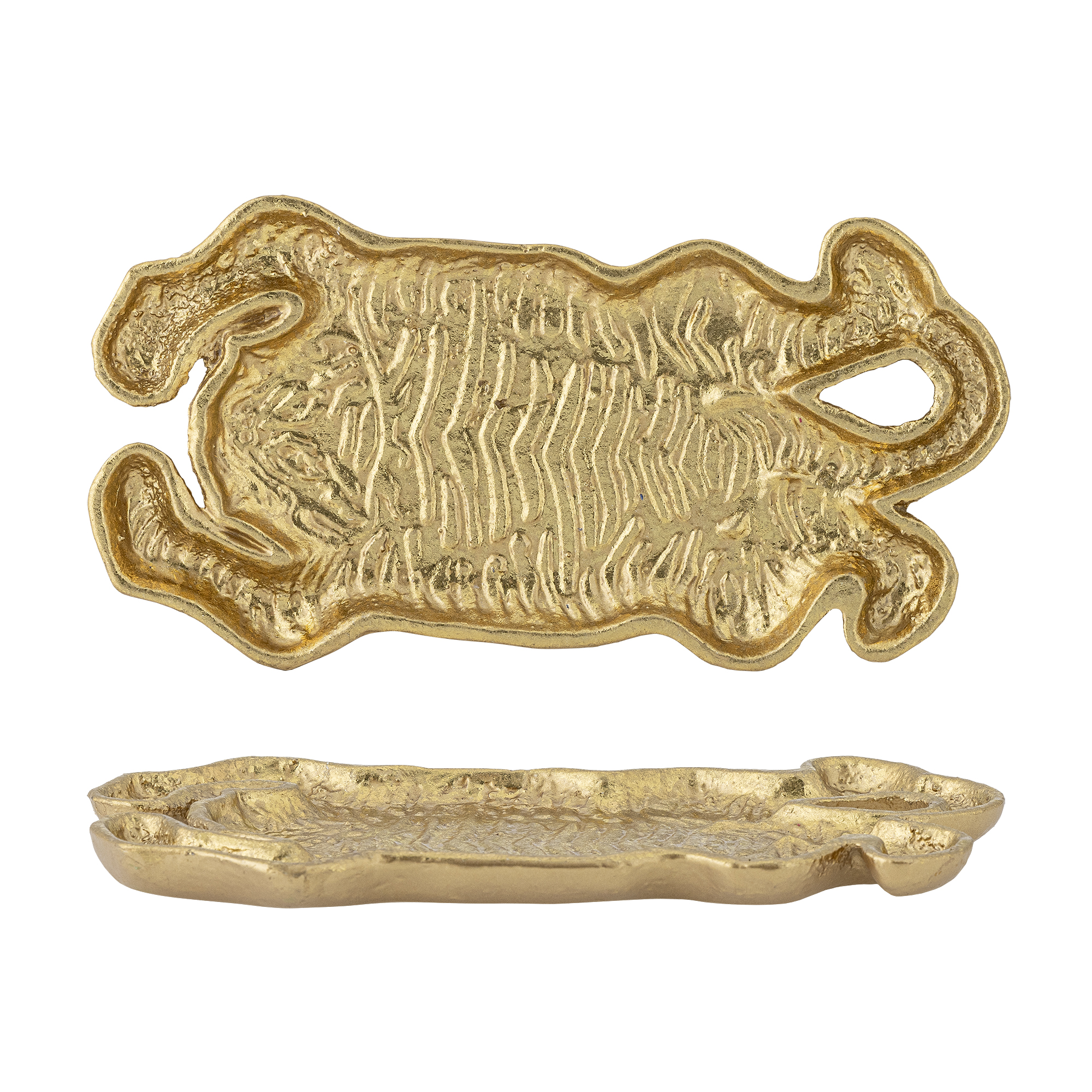 Bloomingville - Lester Fad, Guld, Støbejern, L9xH1,5xW19,5 cm