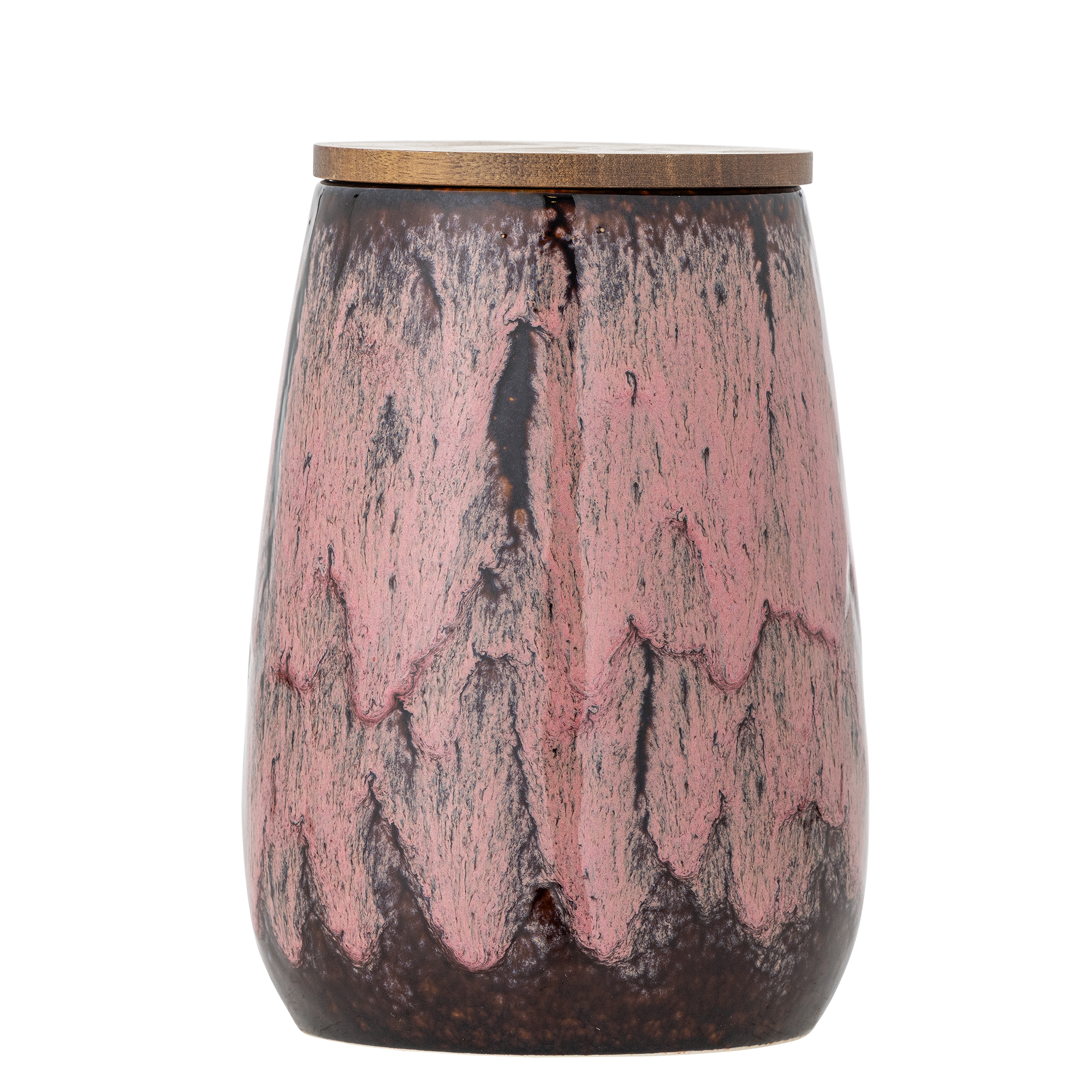 Bloomingville - Rayen Krukke m/låg, Rosa, Stentøj, D12,5xH18 cm