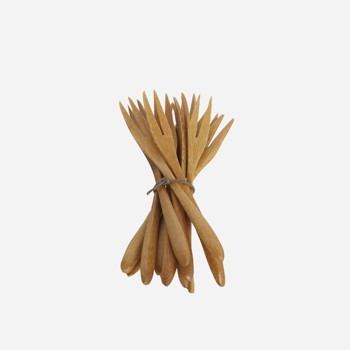 Gaffel, Bamboo, 14 cm, natur
