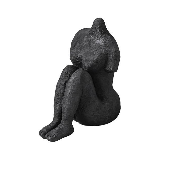 ART PIECE Sitting woman, black
