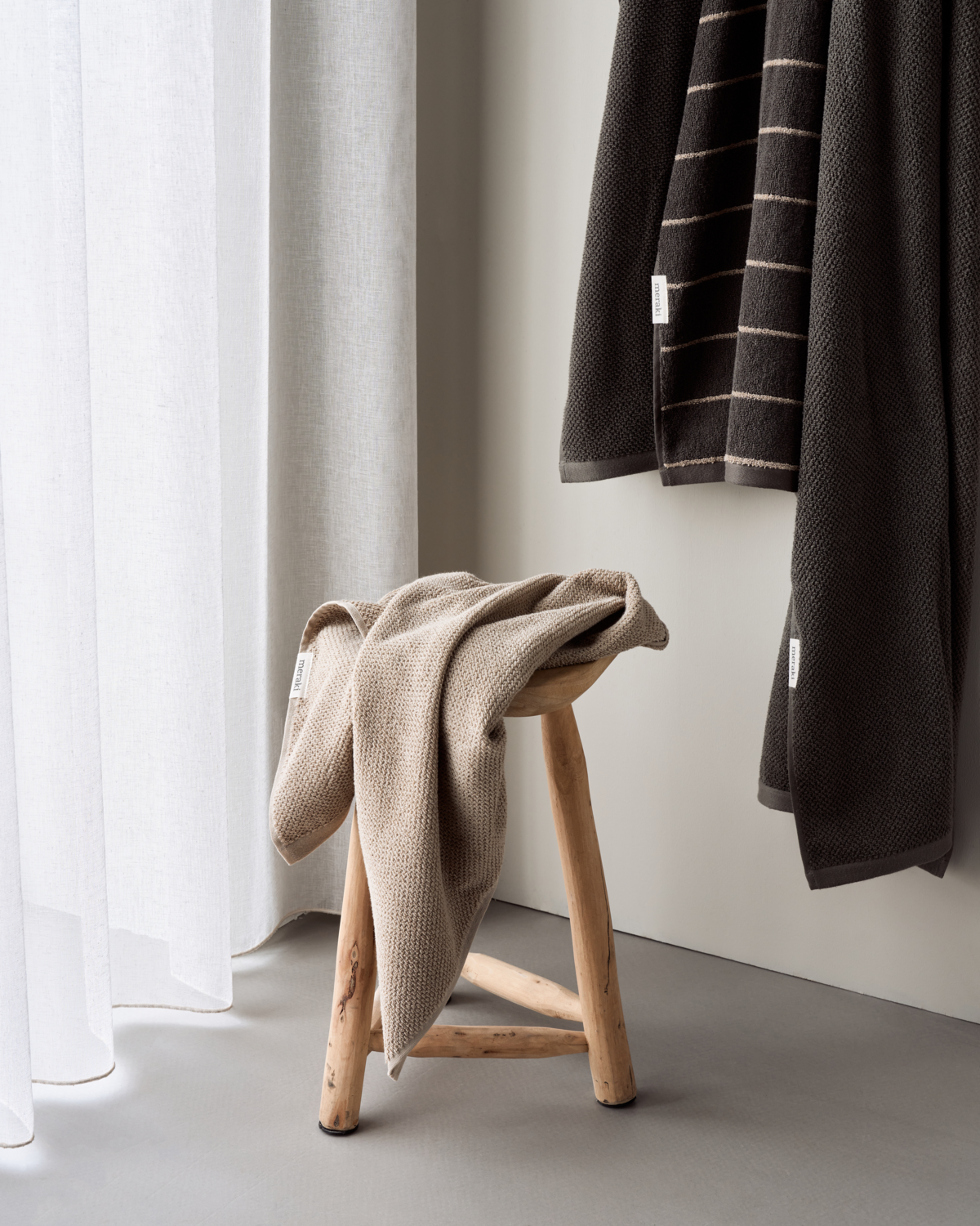 Meraki Håndklæde, Solid, Safari