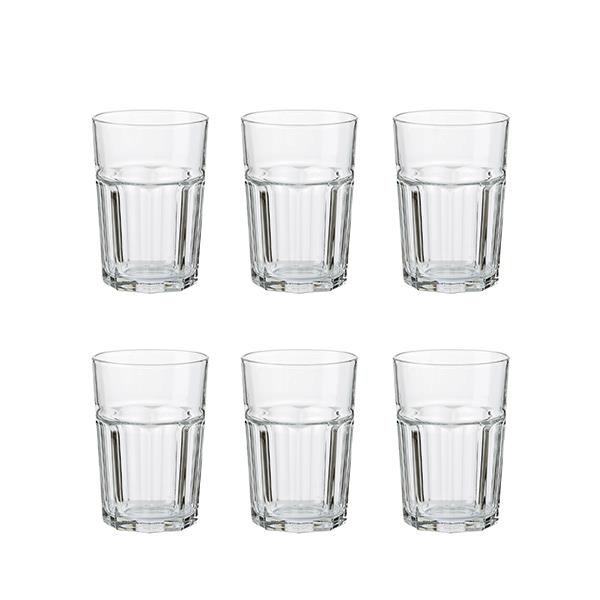 Aida - Atelier granit - cafeglas klar 6 stk 36 cl