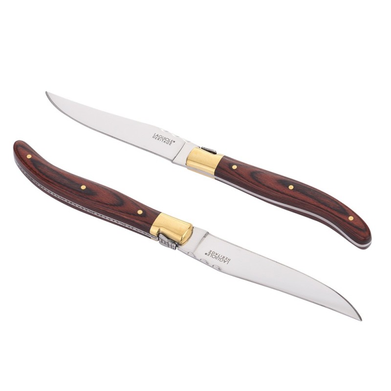Laguiole -  Heritage Steakknive Pakka Gold 6 stk.