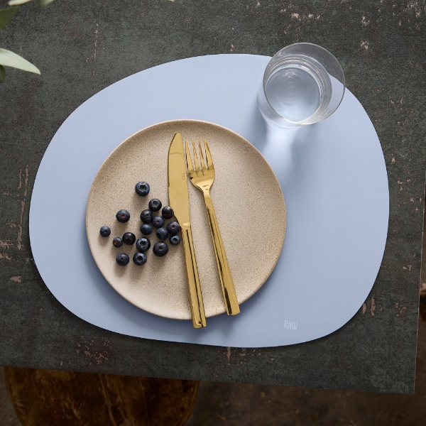 RAW Silicone - dækkeserviet Soft surface - sky blue*