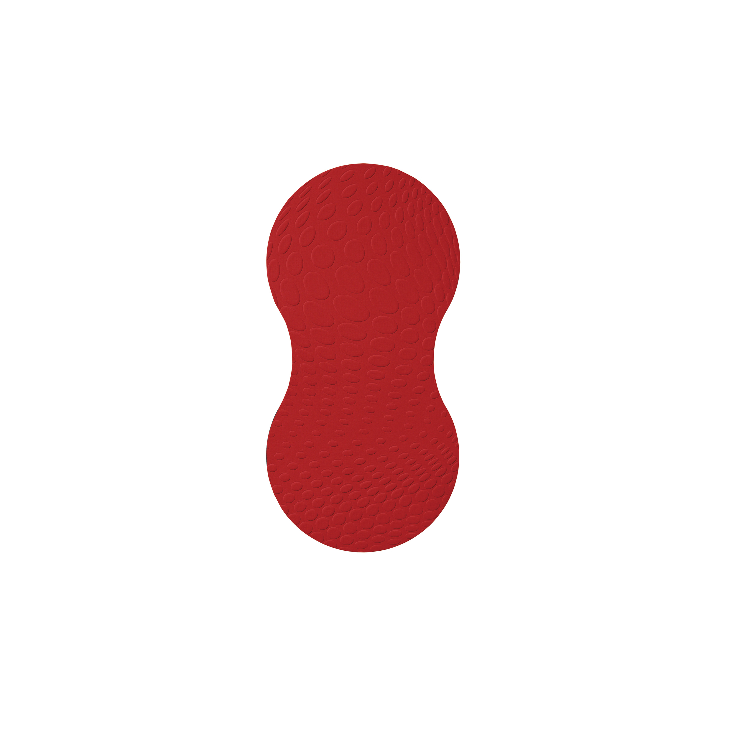 Aida - Karim Rashid - double coaster / glasbrikker recycled leather 4 pak, chili