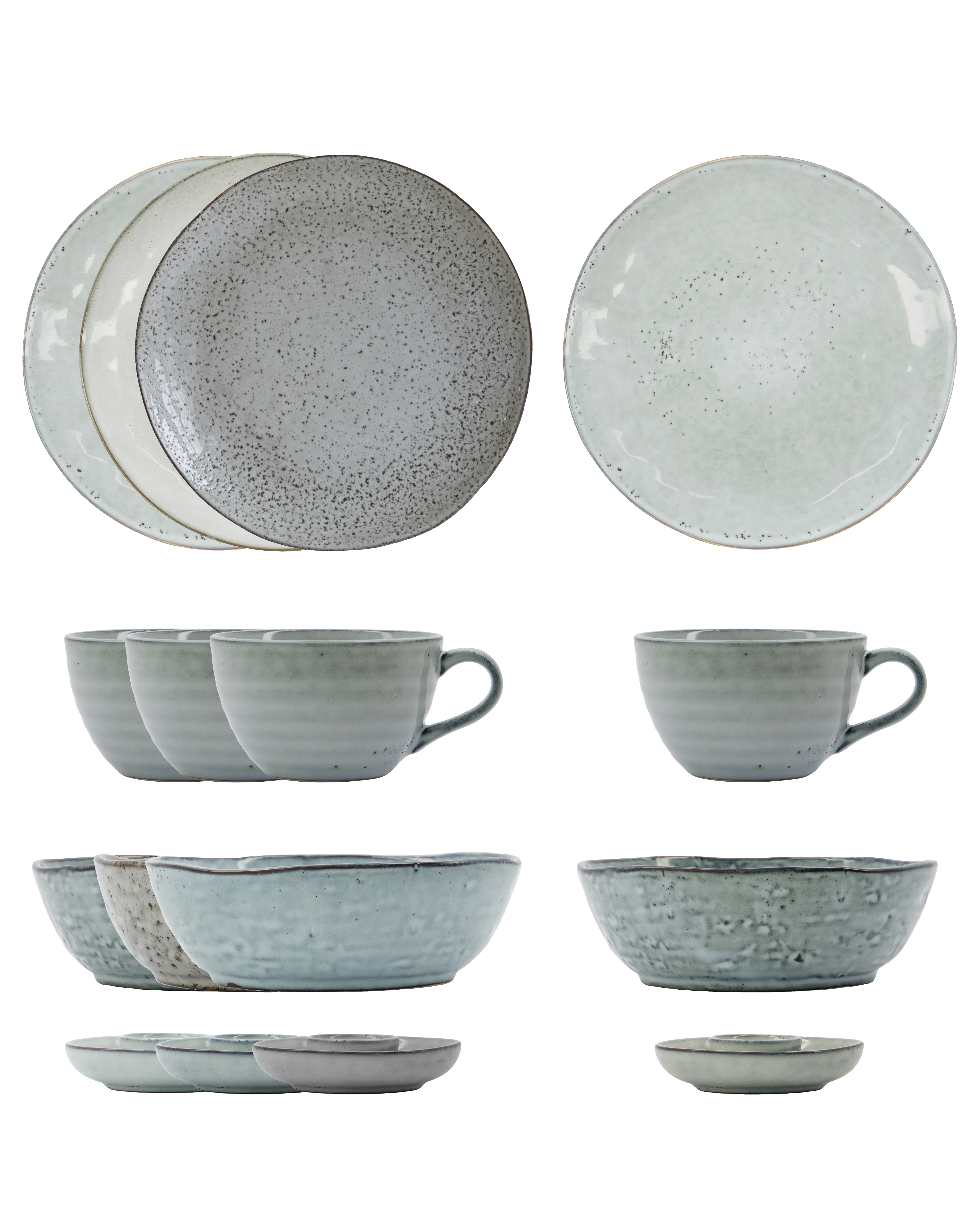 House Doctor - Brunchsæt, Rustic, Grå, Blå billede