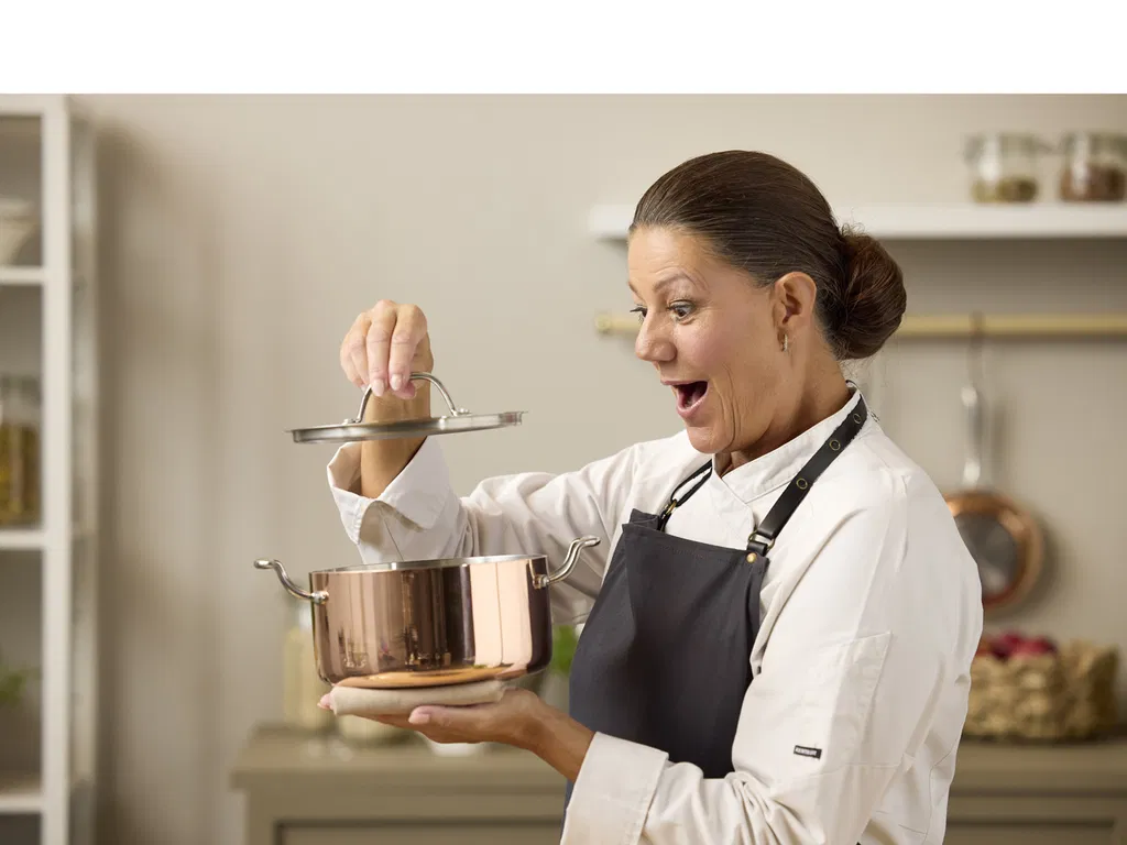 Blomsterbergs Gryde med låg 3 liter Kobber