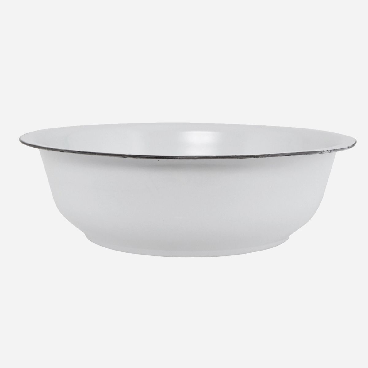 Emaljebalje Meraki Small Ø20 cm x H6 cm hvid vaskefad skål