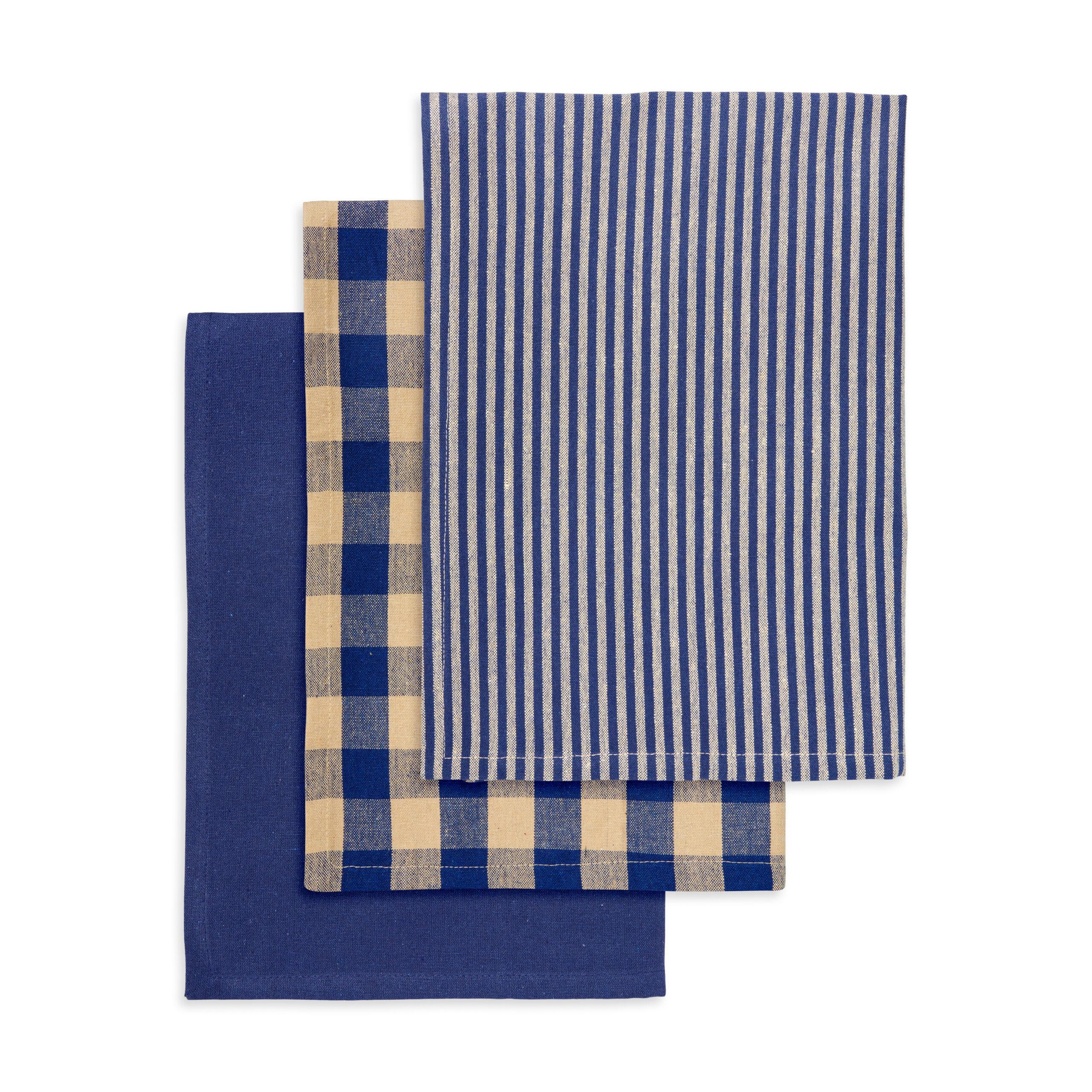 Engholm Textiles - Viskestykke 3-Pack Recycle 50x70cm, Marine