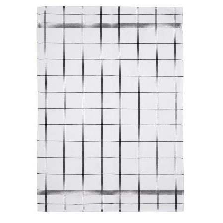 Södahl - Minimal Viskestykke 50 x 70 cm Hvid/sort