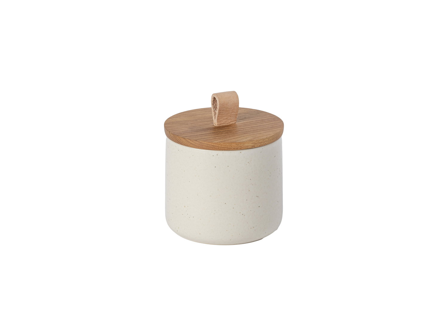 Casafina - Krukke med låg Pacifica 70 cl 12.3 x 11.5 cm Vanilla Stentøj
